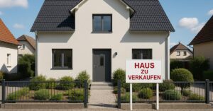 haus mit Schild